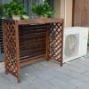 Cover for Outdoor Wooden Flower Stand Air Conditioning Covers, Solid Wood Air Conditioning Rack Privacy Screen Fences with Blinds Design view 1