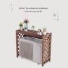 Cover for Outdoor Wooden Flower Stand Air Conditioning Covers, Solid Wood Air Conditioning Rack Privacy Screen Fences with Blinds Design view 3