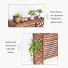 Cover for Outdoor Wooden Flower Stand Air Conditioning Covers, Solid Wood Air Conditioning Rack Privacy Screen Fences with Blinds Design view 4
