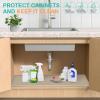 FORWOS Waterproof Under Sink Mat 22" x 19", Silicone Cabinet Liner, Rubber Protector for Kitchen and Bathroom, Keeps Cabinets Clean, Dry, and Organized (Beige) view 4