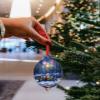 6 Pieces Christmas Ornaments,Christmas Santa Claus Elves Watching Fireworks Acrylic Hanging Pendant 2024, Winter Snowflakes Xmas Tree Decorations for Home Holiday Party view 3