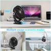 BIVBTP 12000mAh Clip on Fan 30H Longest Runtime, 8in Portable Fan Rechargeable, Ultra Quiet with Heavy-Duty Clamp, USB Desk Fans for Golf Cart,Office Desk, Treadmill, Camping, Bedroom view 4