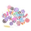 30pcs Simulation Lollipop DIY Ornaments with Exquisite Design Resin Charms Accessories Gummy Charms Scrapbooking Resin Flatbacks Sweet Candy Charms Craft Polymer Clay Lucky Bag/722 view 1