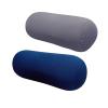 2 Pack Microbead Pillows Squishy Bean Bag Pillow for Neck Back Lumbar Support Cylindrical Body Positioner Bolster Tube Pillow for Home Couch Bed Sofa Travel Recliner Sleeping (Dark Blue+Dark Gray) view 1