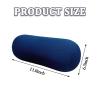 2 Pack Microbead Pillows Squishy Bean Bag Pillow for Neck Back Lumbar Support Cylindrical Body Positioner Bolster Tube Pillow for Home Couch Bed Sofa Travel Recliner Sleeping (Dark Blue+Dark Gray) view 3