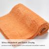 Douceur Orange Bathroom Rugs Non Slip, Super Soft Microfiber Bath Mats Washable, Fluffy Absorbent Bath Rugs for Bathroom, Quick Dry Shower Mat, 23.5" x 15.5" view 2