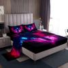Feelyou Wolf Sheet Set King Size Kids Wild Animal Sheets with Deep Pocket Fitted Sheet for Boys Girls Teens Wildlife Bed Sheets Set Amaranth Bedding Set Room Decor Bed Set view 1