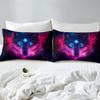 Feelyou Wolf Sheet Set King Size Kids Wild Animal Sheets with Deep Pocket Fitted Sheet for Boys Girls Teens Wildlife Bed Sheets Set Amaranth Bedding Set Room Decor Bed Set view 4