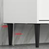 NIUYAO Sideboard Modern Contemporary 31-inch Height Storage Cabinet with Glass Doors and Drawers Accent Floor Buffet Cabinet for Living Room Entryway Dining Room Kitchen -31" L x 12" W x 31" H Orange view 4