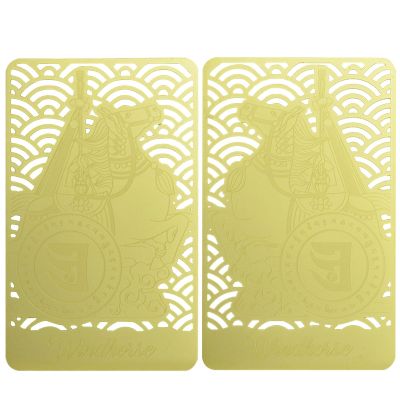 Fengshui Windhorse Gold Card Harmony Balance Peace Wealth Porsperity Success Feng Shui Home Dcor W5545