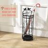 ntumLeap Umbrella Holder Organizer Indoor Home Office RetroRound Umbrellas Holder with Removable Drip Tray, Organizer for Canes/Walking Sticks/Hiking Poles view 4
