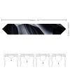 Black Marble Table Runner for Home Kitchen Dining Table Decoration Tablecloth Farmhouse Table Cloth Table Cover for Kitchen Dining Room Living Room 78.7x12.9 Inch view 2