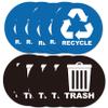 10 Pack Recycle Sticker for Trash Can,Recycle Stickers Trash Stickers,self-Adhesive Vinyl Decals Perfect for Kitchen Necessity Home Essentials,Home,Hotel. view 1