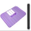 Foldable Silicone Sink Cover Mat, Bathroom Foldable Sink Cover, Heat Resistant Silicone Foldable Sink Cover, Over the Sink Makeup Mat Foldable, Drain Mat Foldable Silicone Sink Cover(Purple) view 1