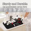 Foldable Silicone Sink Cover Mat, Bathroom Foldable Sink Cover, Heat Resistant Silicone Foldable Sink Cover, Over the Sink Makeup Mat Foldable, Drain Mat Foldable Silicone Sink Cover(Purple) view 2