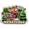 Wenatchee Washington USA 3D Fridge Magnet Wooden City Travel Souvenir Refrigerator Stickers Home Kitchen whiteboard Decor view 1