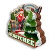 Wenatchee Washington USA 3D Fridge Magnet Wooden City Travel Souvenir Refrigerator Stickers Home Kitchen whiteboard Decor view 3