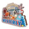 Westerly Rhode Island USA 3D Fridge Magnet Wooden City Travel Souvenir Refrigerator Stickers Home Kitchen whiteboard Decor view 3