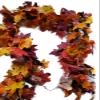Fall Leaves Garland Set of 2  Autumn Leaf Decorations for Mantel, Fireplace, Table, Doorway, Thanksgiving or Fall Wedding  Artificial Leaf Strands for Rustic Seasonal Home Dcor view 4