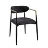 Acme Jaramillo Wood & Fabric Upholstered Side Chair in Black (Set of 2) view 1