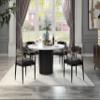 Acme Jaramillo Wood & Fabric Upholstered Side Chair in Black (Set of 2) view 2