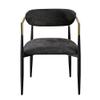 Acme Jaramillo Wood & Fabric Upholstered Side Chair in Black (Set of 2) view 4