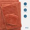 Blue Loom Ribbed Bath Towels Set, 100% Cotton 600 GSM, Soft Absorbent Durable Quick Drying 2 Bath Towels for Bathroom - Mason Set of 2 Terracotta Red (58" x 30" Inch) view 4