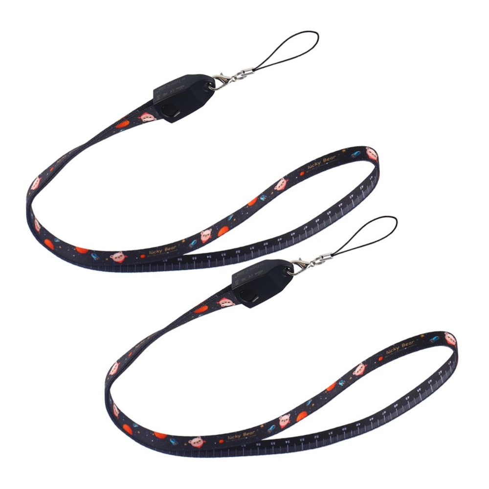 2pcs Lanyard Charging Cable Charging Cables Portable Data Line Keychain Whistle Usb Type c Cable Stamp Drum Refillable Leather Journal Fast Charging Line Cell Phone/515