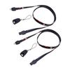 2pcs Lanyard Charging Cable Charging Cables Portable Data Line Keychain Whistle Usb Type c Cable Stamp Drum Refillable Leather Journal Fast Charging Line Cell Phone/515 view 4