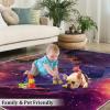 Abstract Gradient Starry Sky Area Rug, Fascinating Milky Way Non Slip Carpet, Fade Resistant Easy Clean Rug for Living Room Bedroom Children's Room Dormitory Decor Floor Mat - 4 ft x 6 ft view 4