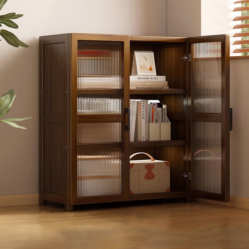 BRCYKRWY Acrylic Display Cabinet Display Cabinets for Collectibles Living Room Display Cabinets Storage Shelves with Acrylic Glass Door for Home,Office,Collectibles,Pantry,Large Capacity