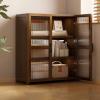 BRCYKRWY Acrylic Display Cabinet Display Cabinets for Collectibles Living Room Display Cabinets Storage Shelves with Acrylic Glass Door for Home,Office,Collectibles,Pantry,Large Capacity view 1