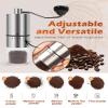 Rsoilch Manual Coffee Grinder With Ceramics Burr For Espresso,French Press,5 Adjustable Settings,Hand Maker with Built-In Burr,For Home Use and Camping Travel,Coffee Bean Grinders With Hand Crank view 2