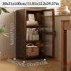 BRCYKRWY Acrylic Display Cabinet Display Cabinets for Collectibles Living Room Display Cabinets Storage Shelves with Acrylic Glass Door for Home,Office,Collectibles,Pantry,Large Capacity view 2