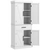 CIGEGE Kitchen Trolley, Kitchen Storage Cabinet, Sideboard, Cutlery Cabinet, Kitchen Cabinet Suitable for Restaurant Kitchen White view 3