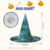 KOPUUYRD Tranquil Water Print Spellbinding Witch Hat,Halloween Hats,Small Yet Roomy Witch Hats,Halloween Witches Hat Decor view 3