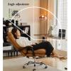 Office Products Company Computer Chair Business Boss Office Chair Home Backrest Comfortable Leisure Chair Dormitory Sofa Study Chair with Footrest(Grey) view 4