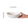 NEKCOCO Serving Bowls Salad Bowl Household Ingot Bowl Ceramic Bowl Salad Bowl Noodle Bowl Large Bowl Soup Bowl Restaurant Tableware Noodle Bowl view 2