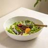 NEKCOCO Serving Bowls Salad Bowl Household Ingot Bowl Ceramic Bowl Salad Bowl Noodle Bowl Large Bowl Soup Bowl Restaurant Tableware Noodle Bowl view 4