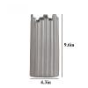 Ceramic Joe Minimalist Striped Art Handmade Ceramic Vases for Home Office Living Room Decorations (Gray,9.6in) view 4