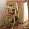 GIZNXBA Slim Storage Cart,3 Tier Bathroom Rolling Utility Cart Storage Organizer Slide Out Cart, Mobile Shelving Unit Organizer Trolley for Office Bathroom Kitchen Laundry Room Narrow Places(/White) view 4