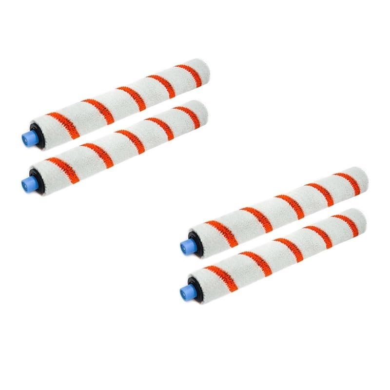 XvuaTeIw Main Roller Brush Compatible with ILife Compatible with Shinebot W400 W450 W455 PW-R020 Washing Robot Vacuum Cleaner Brushes Replacement For Home Cleaning(4pcs)