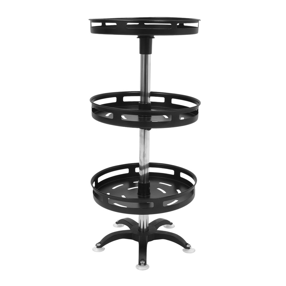 LABRIMP 1set Rotating Spice Rack Organizer Space-saving Turntable Storage Container for Kitchen Counter Easy Access Spice Holder Height Finish