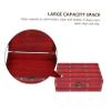 1pc Retro Storage Box Jewelry Container Books Storage Case Storage Bins Travel Decor Versatile Container Storage Organizer Book Container Desktop Shell Metal Red/175 view 4