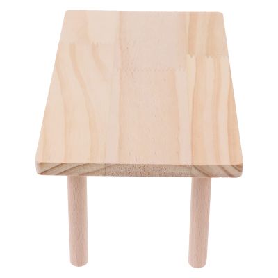 Hamster Platform Guinea Pig Platform Bird Wood Perch Hamster Stand Perch Wood Hamster Wood Bird Platform Hamster cage Platform Birdcage Stands Wood Bracket Miniature Litter Wooden/261