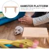 Hamster Platform Guinea Pig Platform Bird Wood Perch Hamster Stand Perch Wood Hamster Wood Bird Platform Hamster cage Platform Birdcage Stands Wood Bracket Miniature Litter Wooden/261 view 3