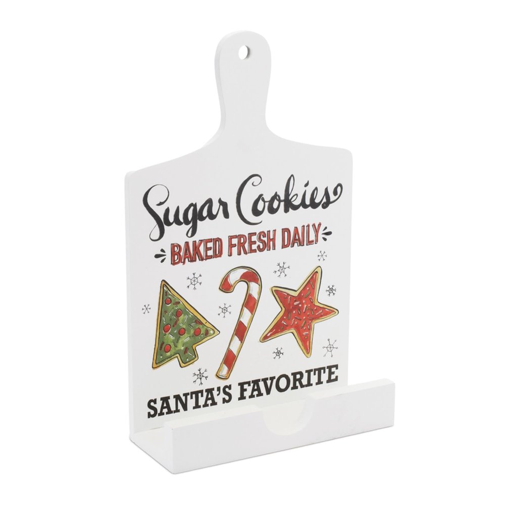 Melrose International Santa's Favorite Cook Book Holder 13.5" H