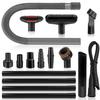 16-Piece 1 1/4 Inch(32mm) Vacuum Attachments Cleaning Kit With Vacuum Extension Wand/Dryer Lint Vac Attachment/Flexible Crevice Tool view 1