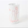 Mino ware Japanese Ceramics Mug Cup Light Weight Wire Art Cat made in Japan (Japan Import) (Red) AKM006 view 2