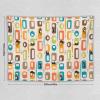 Focusbrite Mid Century Black Cat Tapestry,Atomic Starbursts Cat Modern Abstract Geometric Iconic Pattern 1950s Vintage Funny Wall Hanging Tapestries for Living Room Bedroom Home 80"x60" view 2